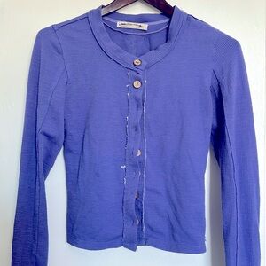 Free People We the Free Periwinkle Purple Cardigan XS